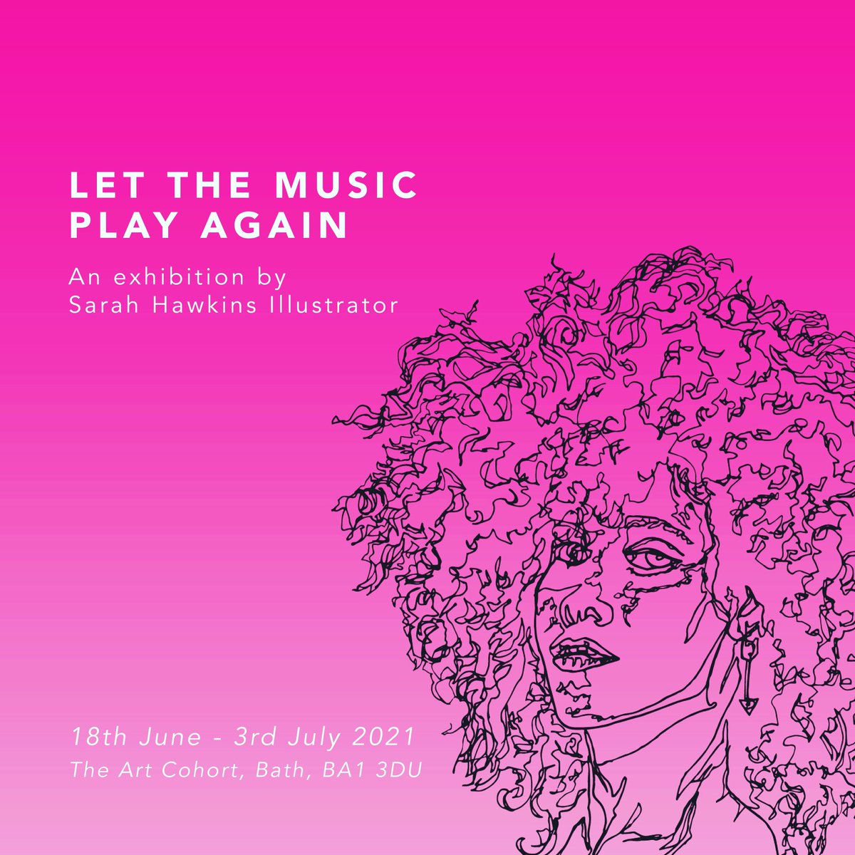 Excited to announce that I’ll be doing an art exhibition at <a href="/theartcohort/">theartcohort</a> 
With over a year of no live music, concerts &amp; gigs, I wanted to create an exhibition that highlights musicians.
To make a mark and reclaim what has been stolen from musicians this last year!