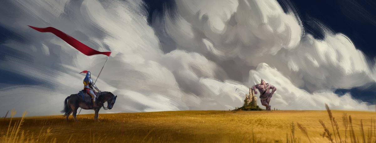 "This wasn't in the job description..." #sketch #digitalpainting 

I got rusty as hell! All this 3D and photobashing makes you forget how difficult it is to create things from scratch. Practice your fundamentals, always 🙏