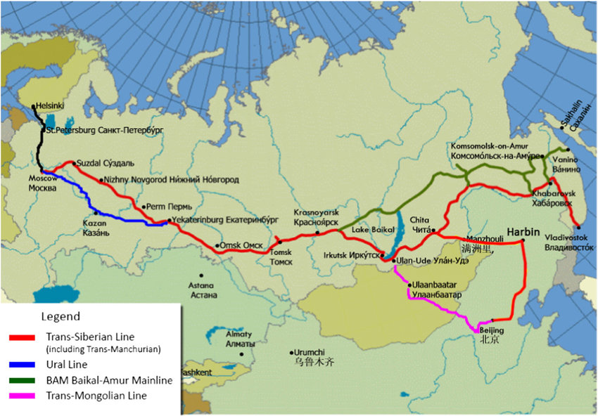 Транссибирская железная дорога россия