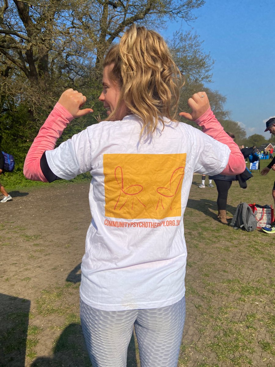 CommPsy's tweet image. Georgia ran the @RunThroughUK Wimbledon half marathon yesterday to help make psychotherapy more accessible for people who are diagnosed but not treated thoroughly. Thank you, Georgia ⭐️