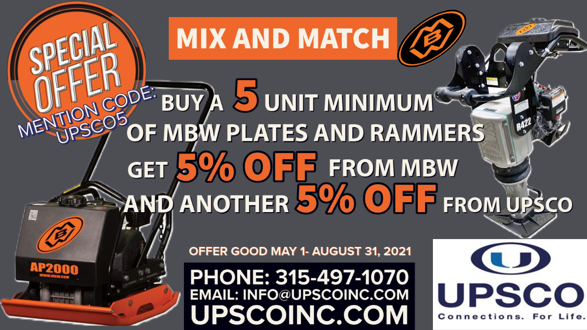 Take advantage of this Mix and Match Rammer and Plate Promotion with MBW Inc. running now through August 31st! 👍 #toolpromotion #platesandrammers