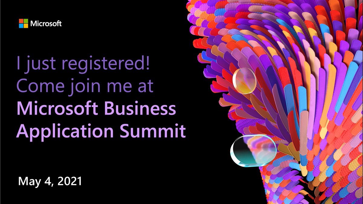NashwinKiewitz's tweet photo. I'm Sharing my story on the On-Demand Session talking about the PowerPlatform and focusing mainly on Power Apps. Click on the Link below to attend this Digital Event and create your own Schedule.
Link: https://t.co/KGW82xIcGO
#MSBizAppsSummit #PowerApps #PowerCAT  #Microsoft https://t.co/bRzYzJR3fp