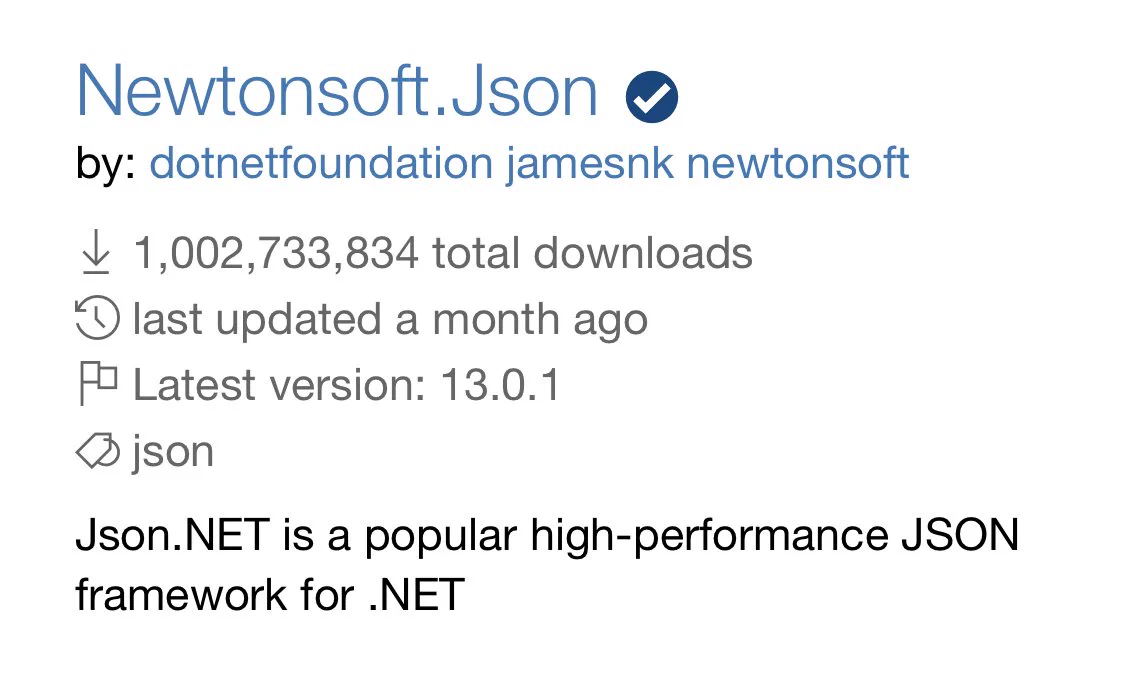 NuGet screenshot