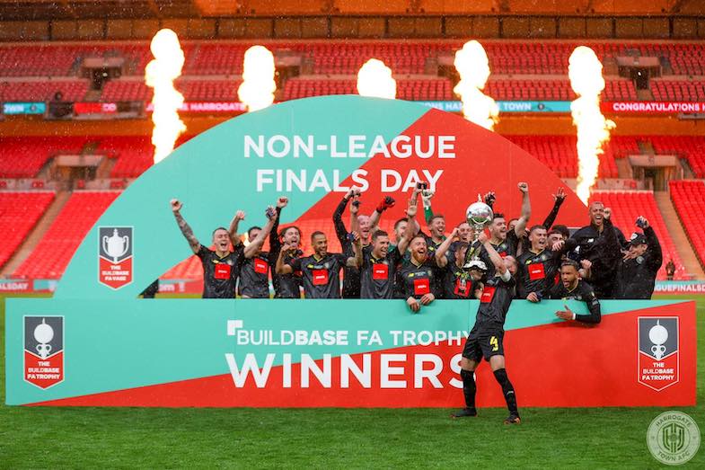 HarrogateTown's tweet photo. 🏆 So, how was your weekend?

#ProudToBeTown https://t.co/skhFpehsZi