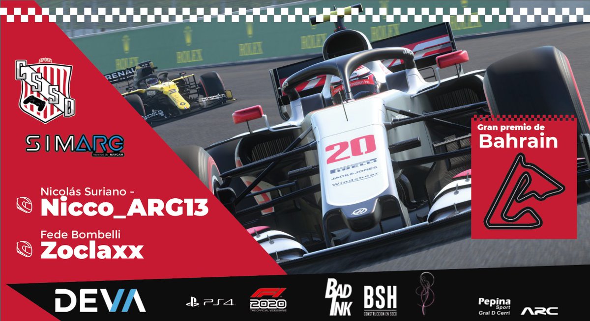 Albirrojo_ES's tweet photo. #SIMARG 🔴⚪️🔴 #PS4 #F1 🏎️🎮
🔥HOY F1 EN BAHREIN🔥
Hoy nuestros pilotos NiccoARG13 y Zoclaxx estarán disputando la 4° fecha de @simARGformula en el Circuito de Bahrein, tratando de mejorar sus performances.
22:20 hs. 📺👉https://t.co/YyqIeh1cCn
🇦🇹Vamos @SansinenaSyD 🇦🇹 https://t.co/P7DZv1Qfeq