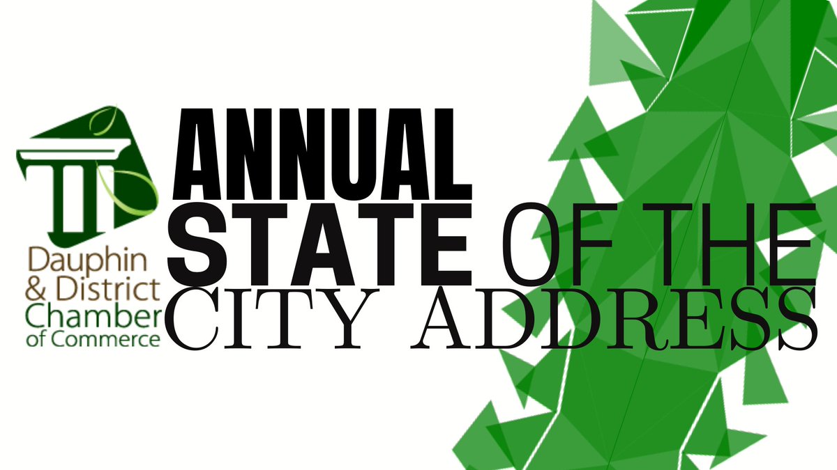 We'd like to inform you that the City of Dauphin Annual State of the City Address is on May 11th. We'll share more details later on like who's speaking and sponosrs. But for now we wanted you to know that you should be on our FB page for noon on May 11th 

Set your reminders! ⏰