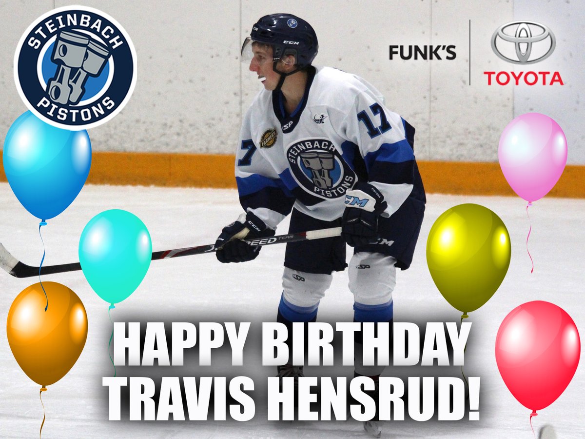 MJHLPistons's tweet photo. Happy belated 19th birthday to the pride of Thunder Bay, Travis Hensrud! Hope it was a great day! 🎂🥳🎉

Presented by @funkstoyota 

#MJHL #ItsAboutTeam https://t.co/lECvYAMhTD