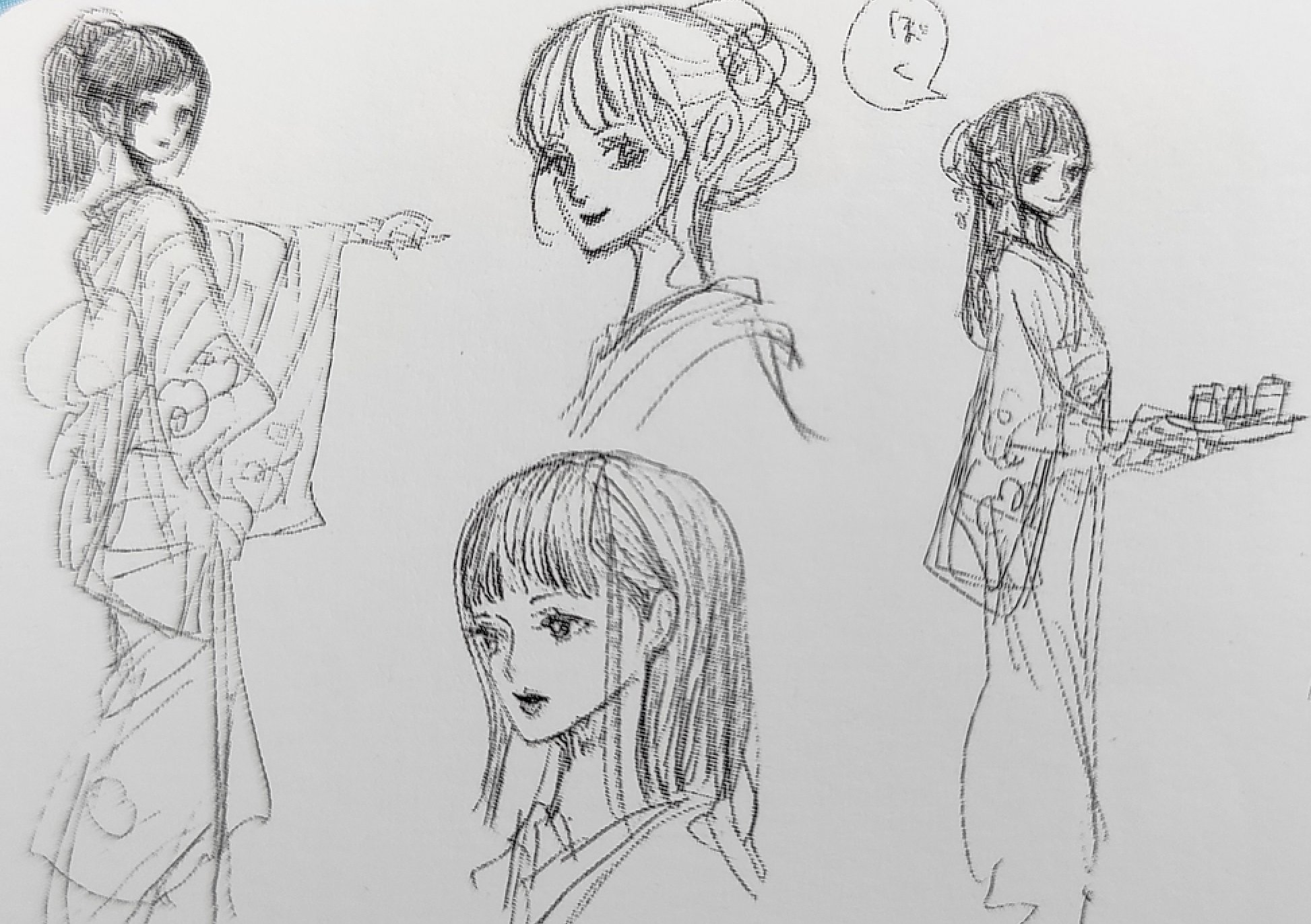 Artur Library Of Ohara On Twitter Early Sketches For O Kiku From Oda 