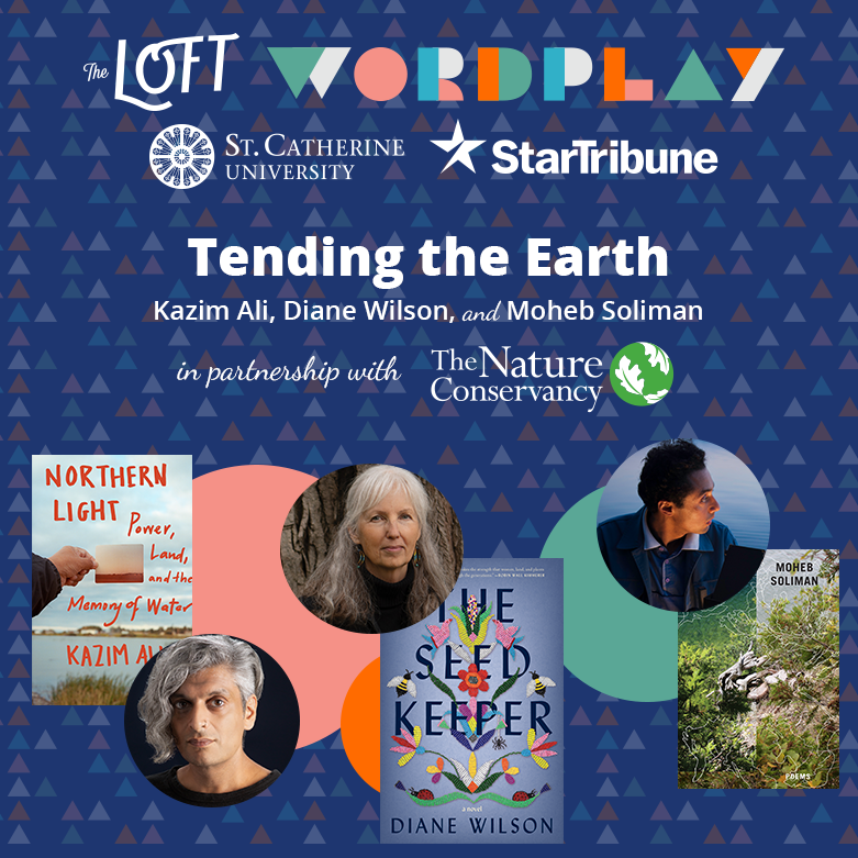 Milkweed_Books's tweet photo. Happy #LoftWordplay week! So many fantastic events to watch, including this one: "Tending the Earth" with @KazimAliPoet, Diane Wilson, and Moheb Soliman 🌿🌿 🌿 May 8, 7pm CT!

https://t.co/UoSYwddphX https://t.co/YMAk97HQme