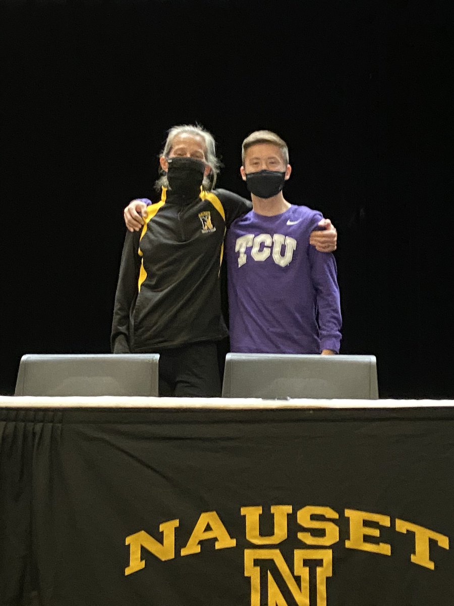 Congratulations to Finn Riley, who was recognized today for signing a commitment letter to run XC &amp; track at D1 TCU! @MattGoismanCCT <a href="/BradJoyal/">Brad Joyal</a> <a href="/nausetxctf/">The Nauset Fleet</a>