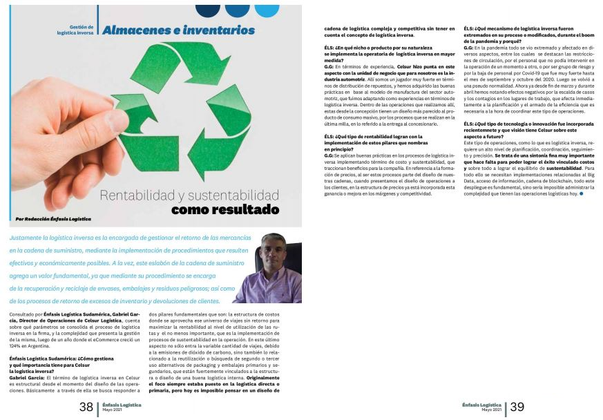 _BrandPartners's tweet photo. "Almacenes e Inventarios: rentabilidad y sustentabilidad como resultado"
Nuestro trabajo para @CELSURLOGISTICA en 
@EnfasisRevista

#logistica #consumo #comercio #industria #almacenamiento #ecommerce #comercioelectrónico #clipping #prensa #PR #papel https://t.co/GD2cNCn1en