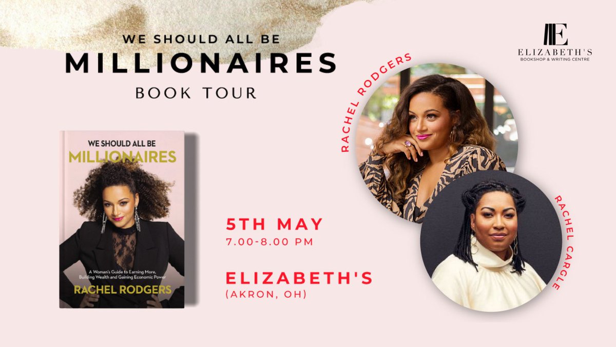 Elizabeth's Bookshop & Writing Centre (@elizabethsakron) on Twitter photo Please join our founder <a href="/RachelCargle/">Rachel E. Cargle</a> in conversation with <a href="/RachRodgersEsq/">Rachel Rodgers</a> to celebrate the release of her book, We Should All Be Millionaires 💰
Link in bio to reserve your spot — this is a once in a lifetime event you do not want to miss! Please join our founder <a href="/RachelCargle/">Rachel E. Cargle</a> in conversation with <a href="/RachRodgersEsq/">Rachel Rodgers</a> to celebrate the release of her book, We Should All Be Millionaires 💰
Link in bio to reserve your spot — this is a once in a lifetime event you do not want to miss!