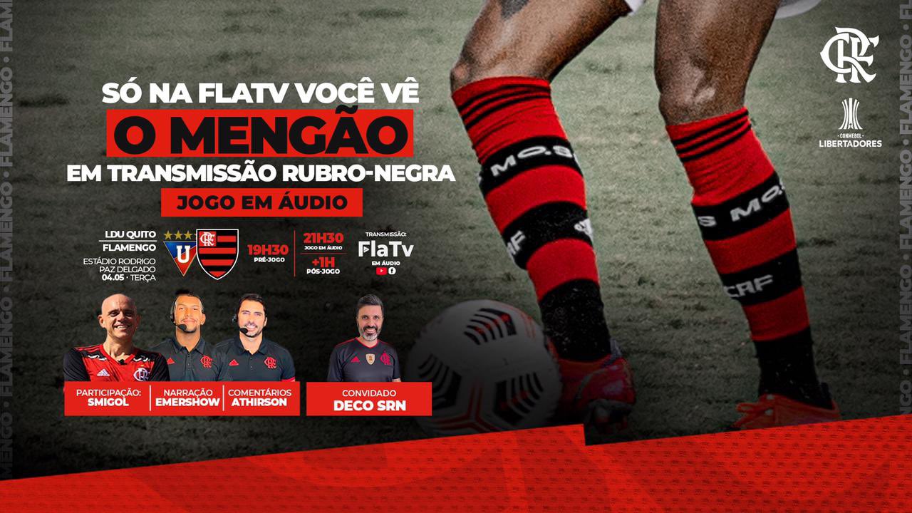 Flamengo on X: Alô, Nação! Daqui a pouco tem Mengão ao vivo na #FLATV! Vem  com a gente! O pré-jogo começa às 12h30! #ClubWC #OSonhoDaNação   / X