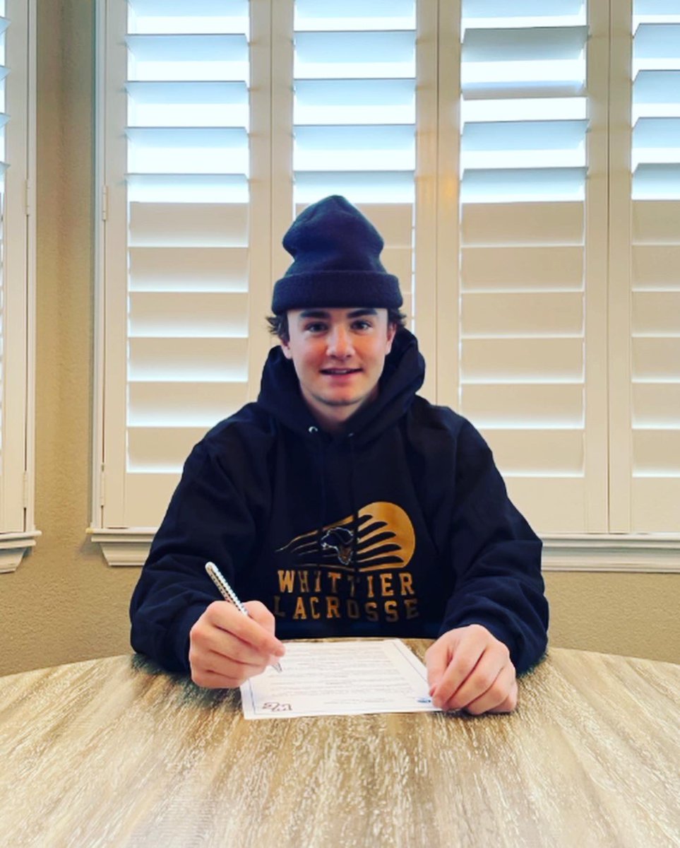 Introducing our Class of 2025! Kyle desGarennes comes to the Poets from Golden High School in Golden, CO #poetpride #whittieriscoming 🌴🥍✒️😎