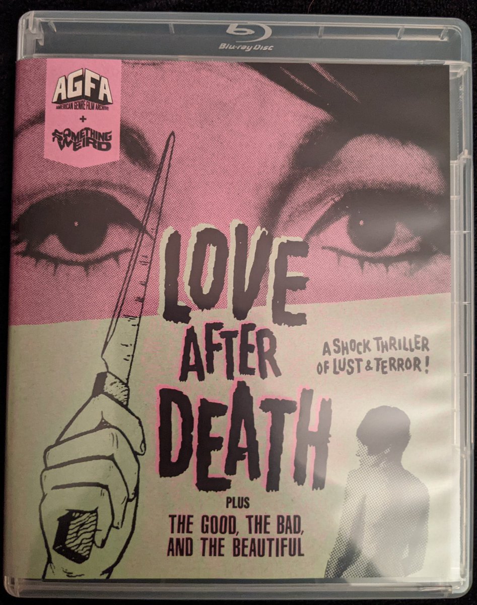 shipero's tweet photo. Got the latest from @filmarchive and @swvonline LOVE AFTER DEATH with THE GOOD, THE BAD, AND THE BEAUTIFUL. Also picked up the Home Grown Horrors Vol 1 from @VinegarSyndrome. Ohio's FINAL EXAM, Massachusetts' BEYOND DREAM'S DOOR and Missouri's WINTERBEAST. https://t.co/XHVhgFRtIQ