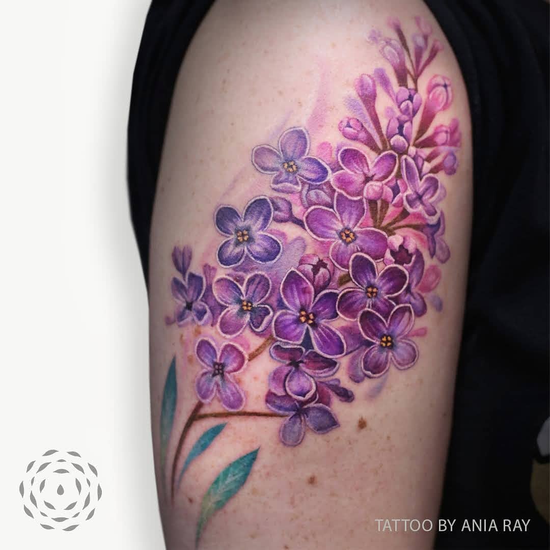  65 Best Lilac Flower Tattoo Watercolor and Simple Designs  Meaning and  Ideas