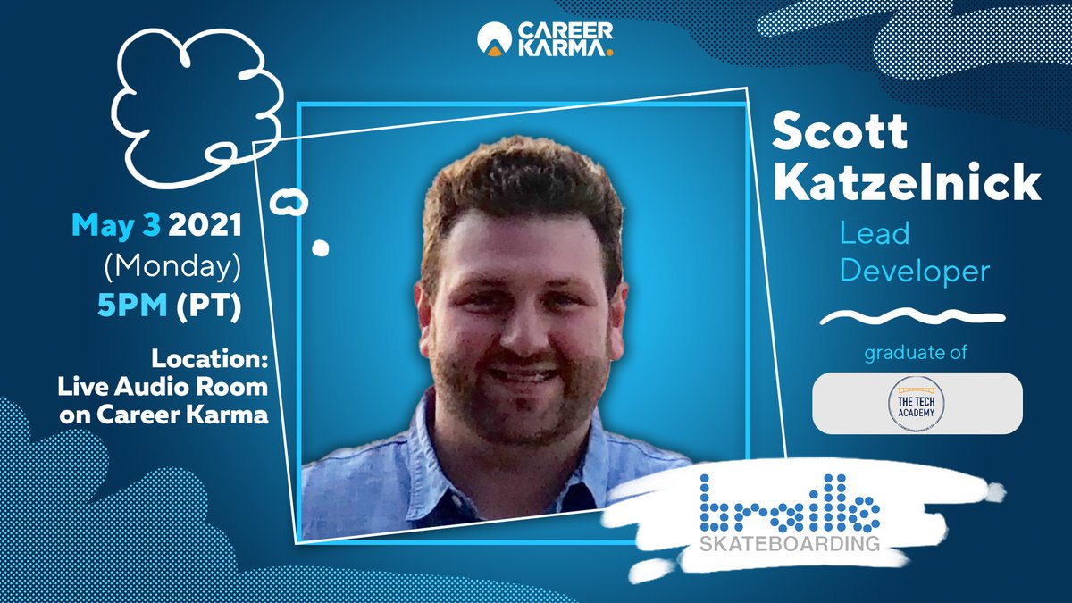 rubenharris's tweet image. We also have a couple more engineers that graduated from @BrainStation and @TheTechAcad sharing more about how they got jobs at 5 and 6pm PST
If you are in the job search and need to meet people, our full calendar for the week in @Career_Karma is here
careerkarma.com/events