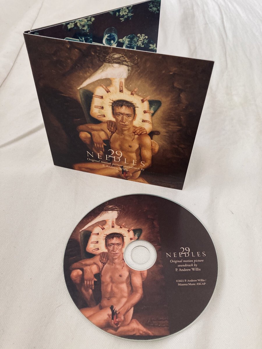 Needles29's tweet photo. Limited edition 29 Needles Motion Picture Soundtrack CD from @pandrewwillis !
Get yours while supplies last. 🖤🔪💉💿
Also available digitally.

Film available via @Unearthedfilms 
#motionpicturesoundtrack #extremehorror #horrorsoundtrack #filmscore 

https://t.co/Ckwkgg9W9c https://t.co/owMd4vUZAt