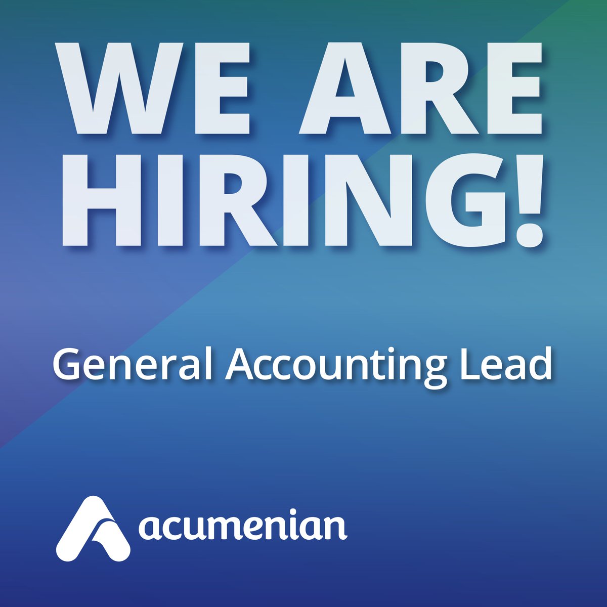 acumenian's tweet photo. We are looking for an Accountant. Visit https://t.co/BVYiLx8Zcv or send us an email and join our team #acumenian #advisory #technology #analytics #discoverwhatsnotevident https://t.co/FGBmvgQy3h