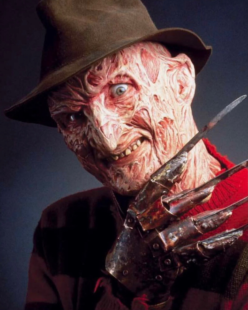 Robert Englund as Freddy Krueger from the A Nightmare on Elm Street series....