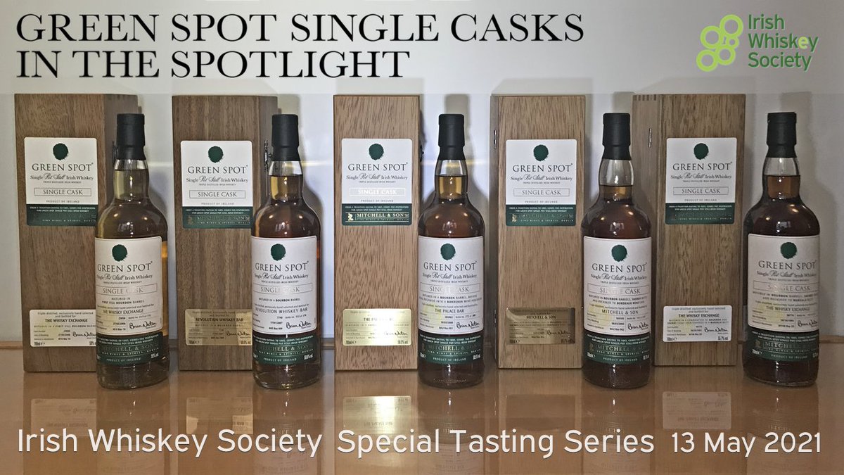 IrishWhiskeySoc's tweet photo. Event FULLY BOOKED in <40mins.... getting ready to open and share some superb Cask Strength Singe Casks with our members... 10 Green Spot Bottles, sitting on a table... and if 1 Green Spot Bottle is opened and poured... there'll be 9 more to pour... you get the gist... Sláinte🥃 https://t.co/rnLPgXSaoQ