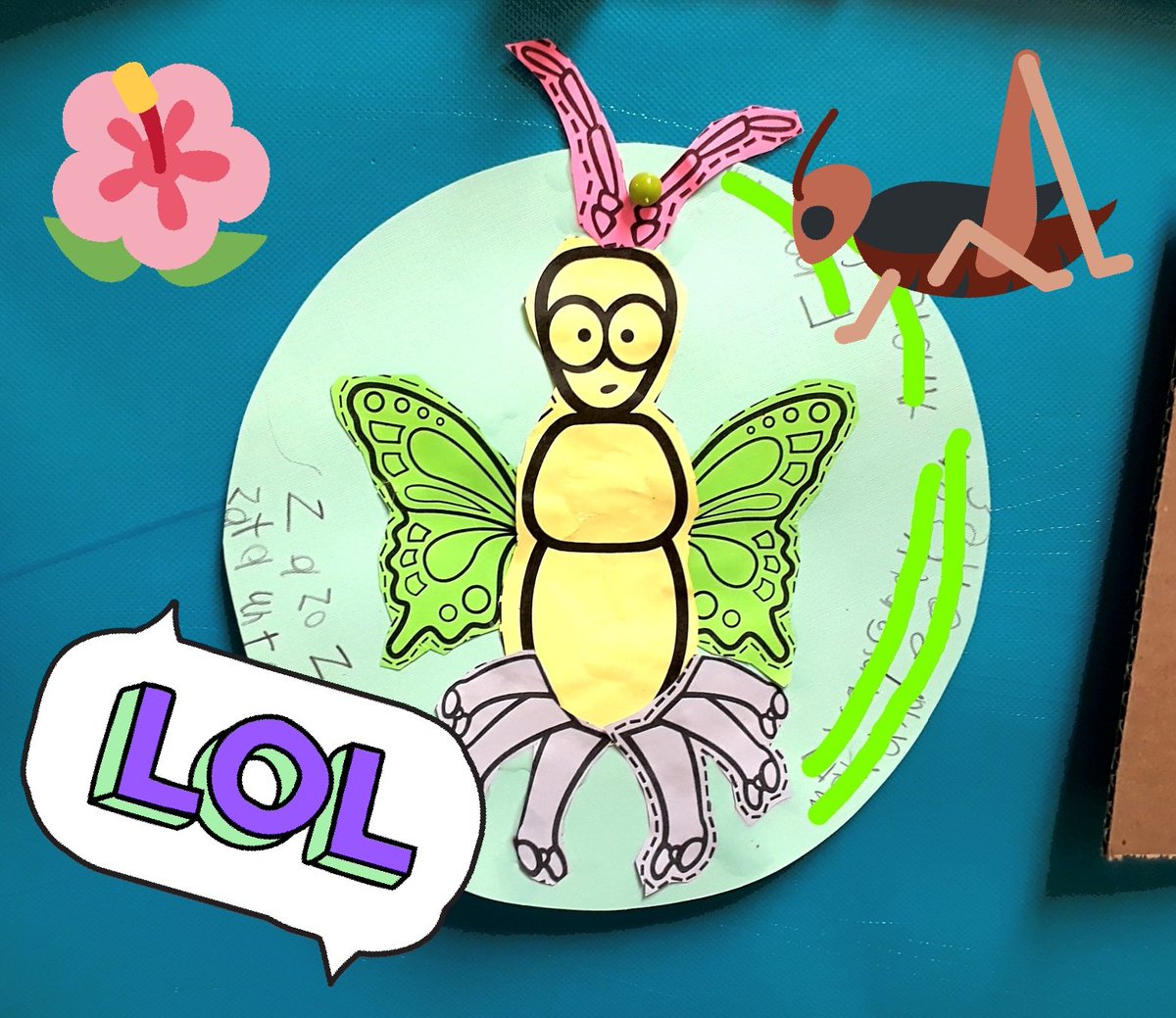 FelipeSPteacher's tweet photo. Here you can find the strangest insects you'll ever see! Behold the Zetaco, Alucoso, and Lamapa! Our students created their own insects using different parts, and they named them using different syllables! 🐜 @ParticipateLrng #unitingourworld @Angelica99921 @TheGlobalGoals #SDG15 https://t.co/ngsEEuwgNq