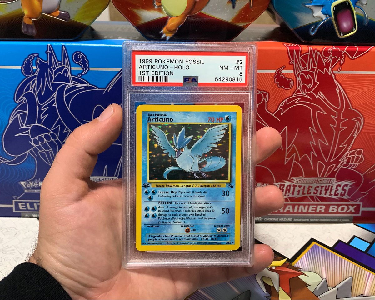 articunosimp's tweet photo. Mail day! 😍😍😍❄️❄️❄️
#Pokemon #PSA #PokemonTCG #Articuno #1stEd #Fossil https://t.co/FK9ggXsxW9
