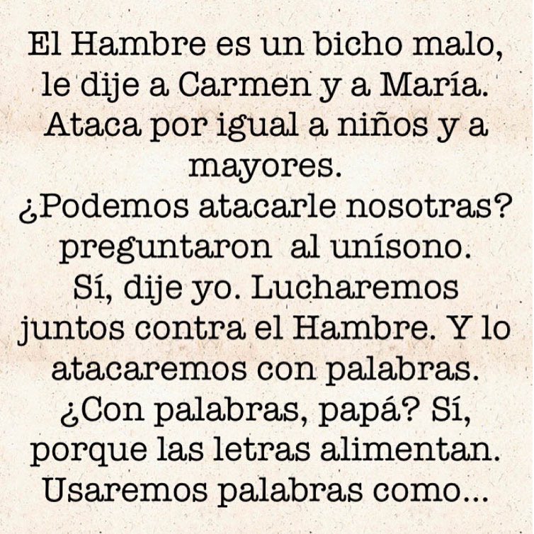 #NoPasesUnKiloDónalo Concurso de Microrrelatos proyecto #LetrasQueAlimentan sorteo varios cheque-libro solamente tienes que ponerle fin al microrrelato pero para participar debes donar kilos de alimentos al #BancoDeAlimentos Más información en cartel.