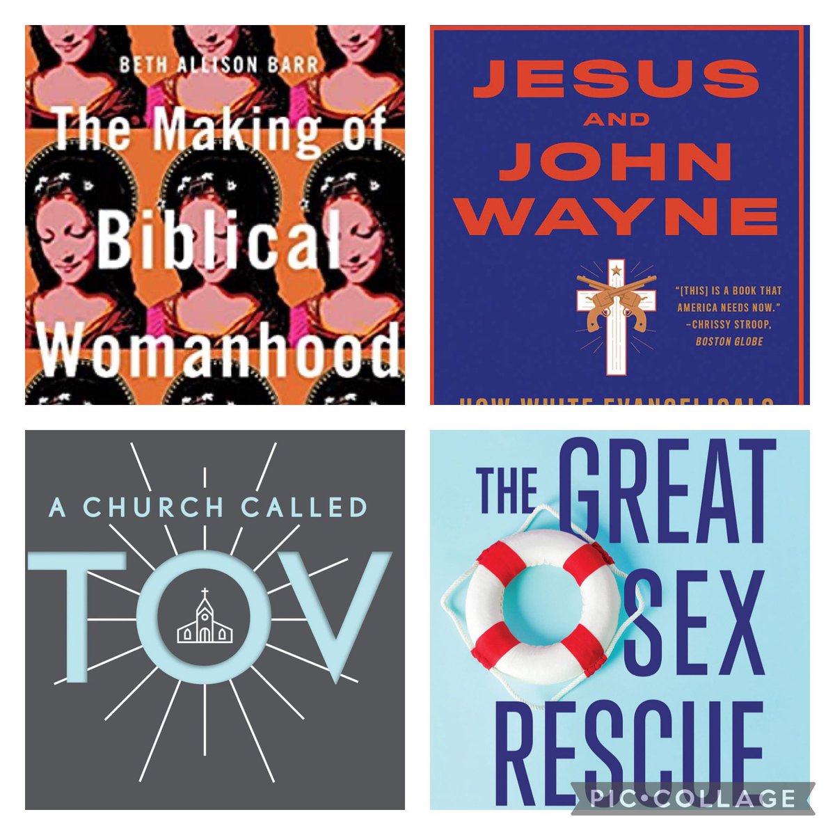 Companion reads. Though debatable, if I read again I think I’d follow this order: Biblical Womanhood first, followed by J&amp;JW. Then Tov and GSR. @bethallisonbarr and <a href="/kkdumez/">Kristin Du Mez</a> brilliantly research Biblical and recent history. The latter two provide some solutions. <a href="/sheilagregoire/">Sheila Gregoire--She Deserves Better is here!</a>