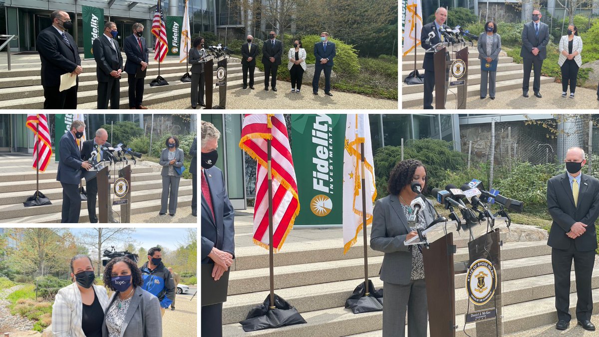 Thank you, <a href="/RickMetters/">Rick Metters</a> from <a href="/Fidelity/">Fidelity Investments</a>, for your investment in RI. I joined <a href="/GovDanMcKee/">Governor Dan McKee</a>, <a href="/SenatorRuggerio/">Dominick Ruggerio</a>, Sec. Pryor <a href="/CommerceRI/">Rhode Island Commerce</a>, Smithfield TM <a href="/rrossi79/">Randy Rossi</a>, CP <a href="/Suzy4Smithfield/">Suzy Alba</a>, CVP <a href="/SeanKilduff7/">Sean Kilduff</a>, &amp; Warwick CP and <a href="/USChamber/">U.S. Chamber</a> rep <a href="/stevemac44/">Steve McAllister</a> today to share the news. #500NewJobs