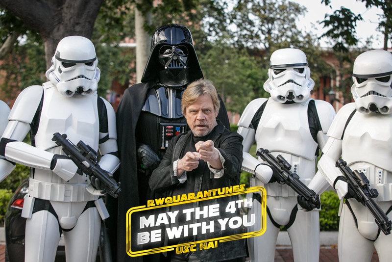 TONIGHT! #May4th-5pm/Pacific (adjust for your timezone worldwide) Join me, a few of my friends & surprise superstars for this amazing event with RWQuarantunes benefiting the USC William & Leslie McMorrow Neighborhood Academic Initiative!        maythe4th.usc.edu