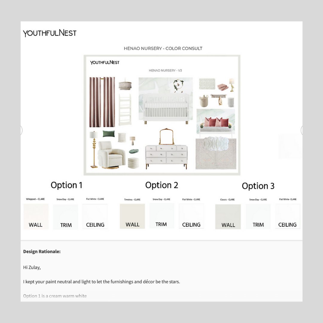 This nursery design for first-time mama <a href="/Zulay_Henao/">Zulay Henao</a> and #KevinConnolly is gonna inspire. With cozy décor in muted pinks, greens and elegant metallic gold finishes. Follow ⁠us on Instagram as we continue to share. bit.ly/YNInstagram #celebritynursery #babygirlnursery