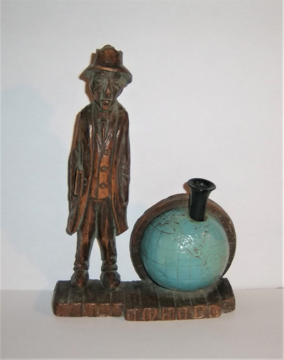 Ginny_Vee's tweet image. Check out Man World Globe Pen Holder Vintage #Syroco Molded Wood Desk Accent Ornament NY US  ebay.us/R9Hryk via @eBay #worldglobe #penholder