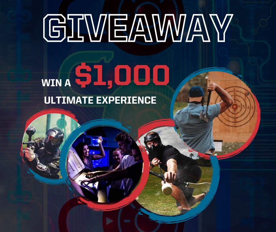 🚨Giveaway🚨 
Agents, we have teamed up with Champion Valley in Lakeville to give away the ultimate adventure for you and 7 of your closest friends. 

Win an action packed day of #escape missions, axe throwing, archery tag and paintball! ($1000 value) bit.ly/3nIbOrj