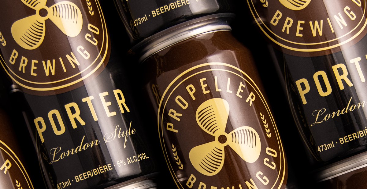 PropellerBeer's tweet photo. Our London-Style Porter is a Propeller classic. This dark, full-flavoured beer is going away for the summer, but it will be back in time for the cool weather in the fall. Grab yours in Prop Shops this month.
#DrinkPropeller #CraftBeerNS https://t.co/qJTTginIA5