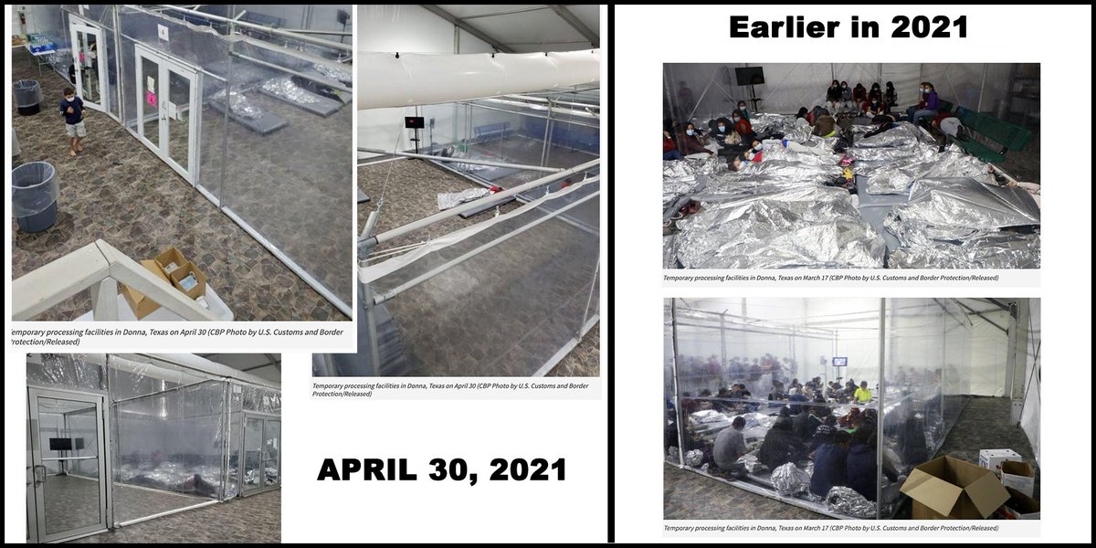 When you face up to a problem, instead of ignoring it while it builds up When you work hard, instead of yelling about walls & 'aliens' ✅ DHS has reduced unaccompanied children in CBP custody by 88% since March 28 📷 CBP Donna facility, April 30 versus earlier this year