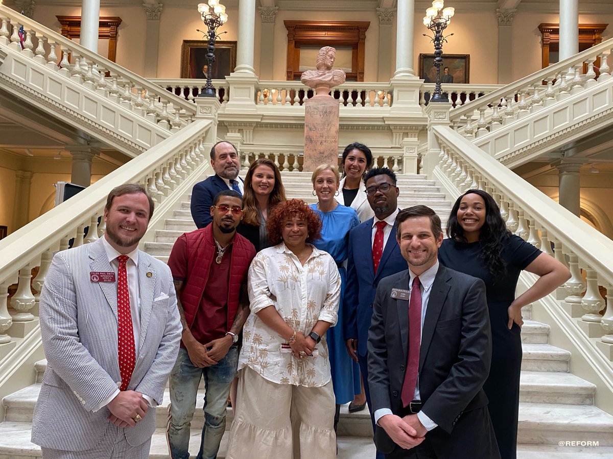 REFORM's tweet image. Victory in Georgia! @GovKemp signed probation reform into law, which will help thousands of Georgians terminate probation early &amp;amp; succeed. Many thanks to our coalition partners who helped make this happen @gajustice @ACUFforJustice @RestoreHER_US @FaithandFreedom @StricklandForGA