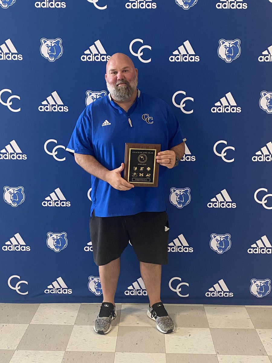 Congratulations to <a href="/Coach_Sophia/">Josh Sophia</a> for being named the 2020-2021 Albemarle Athletic Conference Coach of the Year for Football #bruinpride