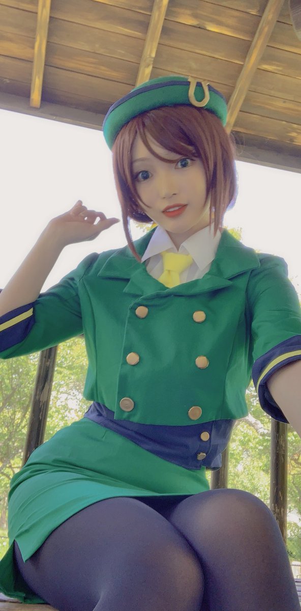 誕生日少し遅れちゃったけど、 ウマ娘のたづなさんのコスプレ！！ 衣装
