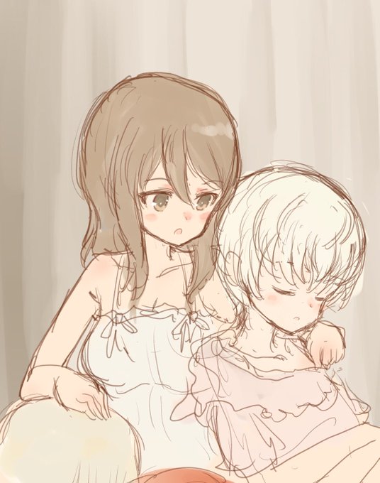 ガルパン最終章3話の継続新キャラ ヨウコの秘密を観察するミカ。 