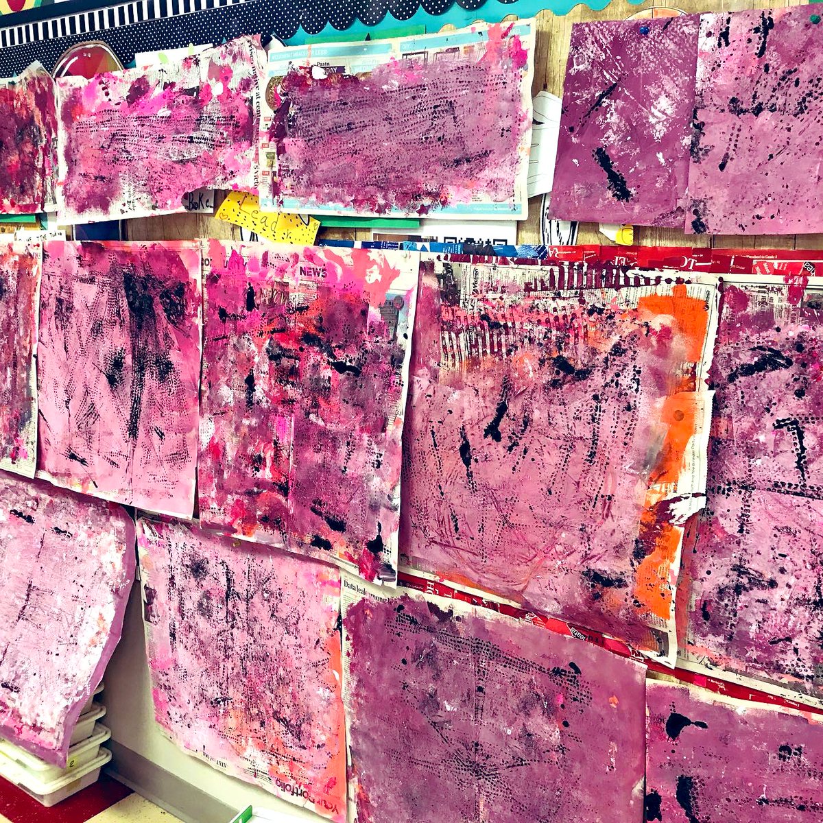 JAV_ARTISTS's tweet image. My K & 1st grade artists painted on newspaper today. I’m obsessed w the results! The prettiest shades of mauve, lavender, & oranges...😍 #misdproud
@JAVitovsky_Elem