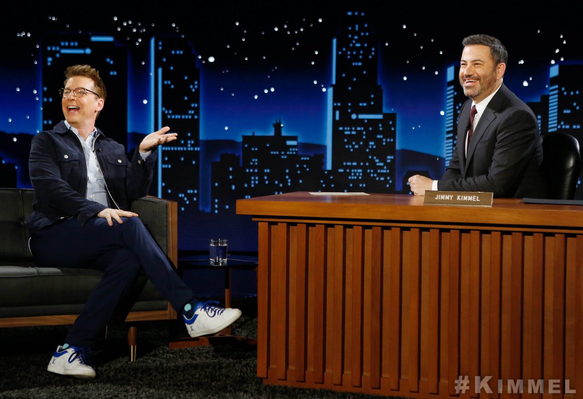 Sean Hayes (@seanhayes) on Twitter photo Hello, friends. I dropped by “Jimmy Kimmel Live!” tonight to share some laughs with my good friend, Jimmy. Catch it on <a href="/ABC/">ABC News</a> tonight at 11:35pm. 📺 <a href="/jimmykimmel/">Jimmy Kimmel</a> <a href="/JimmyKimmelLive/">Jimmy Kimmel Live</a> Hello, friends. I dropped by “Jimmy Kimmel Live!” tonight to share some laughs with my good friend, Jimmy. Catch it on <a href="/ABC/">ABC News</a> tonight at 11:35pm. 📺 <a href="/jimmykimmel/">Jimmy Kimmel</a> <a href="/JimmyKimmelLive/">Jimmy Kimmel Live</a>