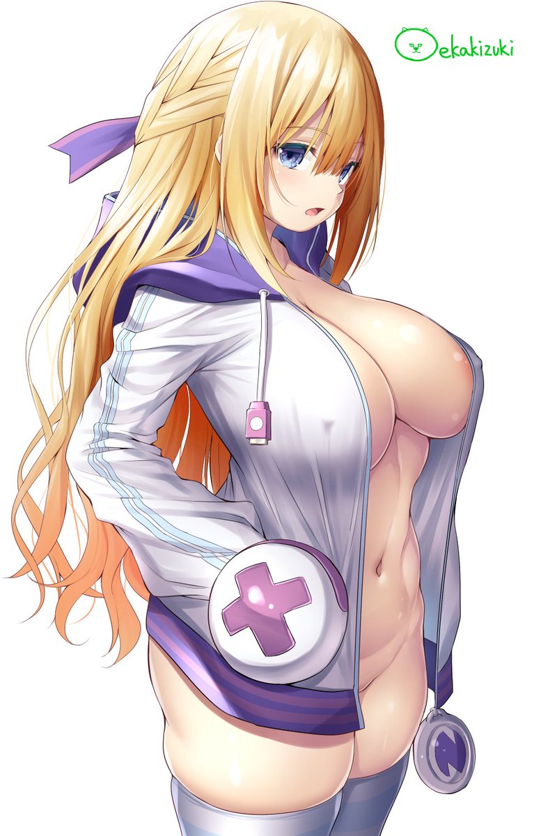BoingInLeanbox's tweet image. A blast from the past, Vert cosplaying as the Planeptune Goddess—