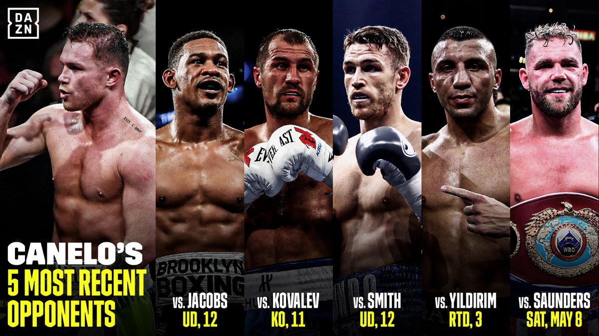 Dazn Boxing Canelo S Most Recent Fights How Does Canelosaunders End This Saturday Dazn Boxing Canelo S Most Recent Fights How Does Canelosaunders End This Saturday