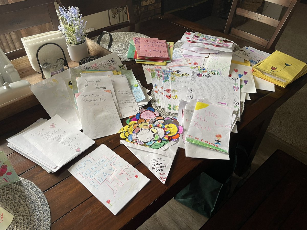 I was honored today by West  staff and students!  I am so blessed ❤️ Principal Appreciation Day