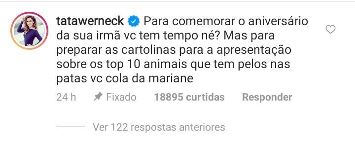 As vezes eu não acredito que seguir a Tata é de graça