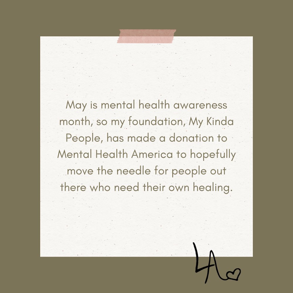 I have finally put this chapter behind me, and I hope we can all find the forgiveness and healing we need. Thank you to everyone who has supported me. It’s meant more than you will ever know. We are all in this together #MentalHealthAwarenessMonth ❤️