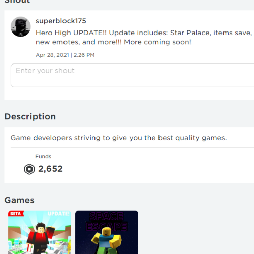 bros_builder's tweet photo. The first 15 people to like, RT, like our game Hero High (you can find the link in our twitter prof), join our group, and comment your Roblox username ALL get 5 robux each! (I know its not much but you're an automatic winner.) #robuxgiveaway #herohigh #RobloxDev #robux #Game https://t.co/yTJUaeplYK
