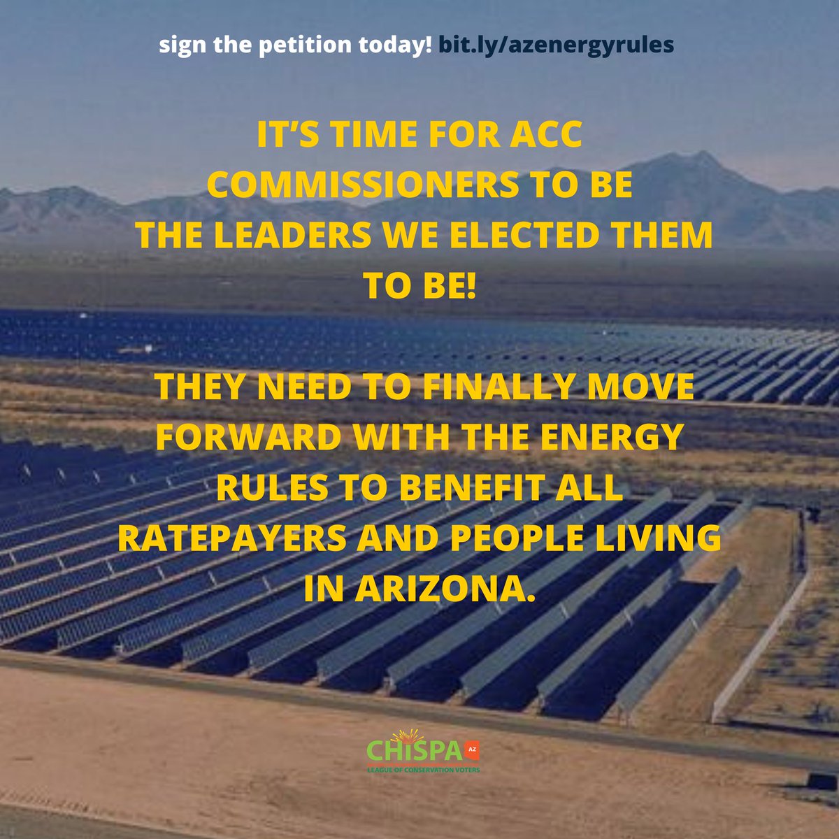 ChispaAZ's tweet photo. Why does Arizona need #EnergyRules continued: Energy efficiency (EE) is the quickest, cheapest and cleanest way to meet our state’s growing energy needs! Arizona needs a just and equitable
transition to renewable energy! https://t.co/qAffuydrxJ