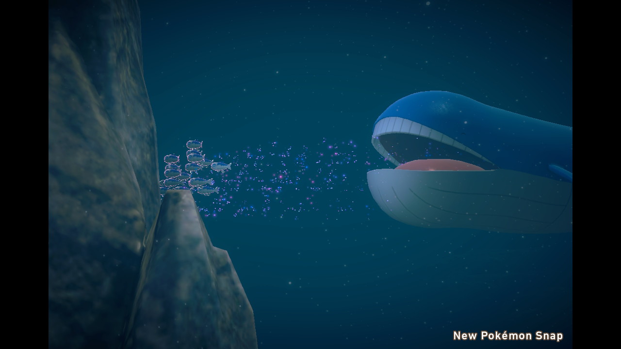 イムヤ ヨワシを追いかけて逆に追いかけられるホエルオー Newポケモンスナップ Newpokemonsnap Nintendoswitch